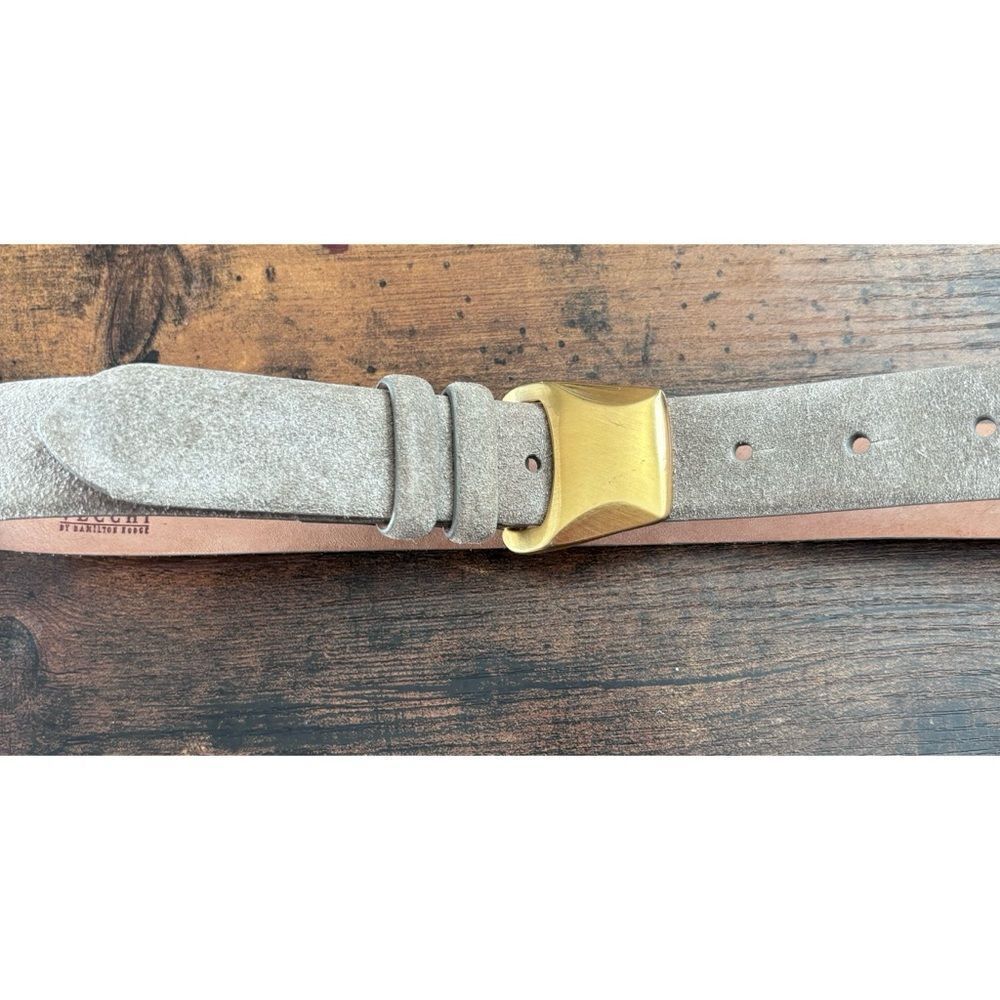 Vintage De Vecchi by Hamilton Hodge suede gold buckle belt Size Small